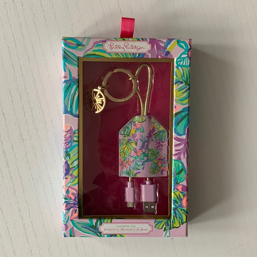 LILLY PULITZER | NEW in Box USB  Charging Tag Mermaid in the Shade print